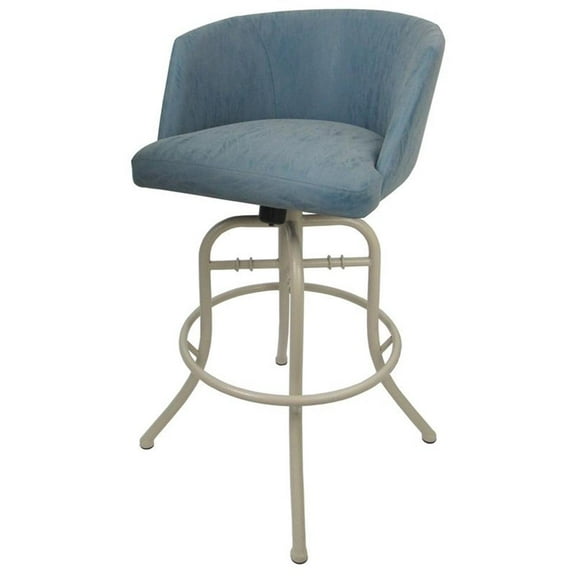 Swivel Tilt Metal Bar Stool 30" Joey - Topaz - Beige
