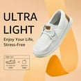 thumbnail image 4 of TEAHOO X STQ Women Boat Shoes Business Casual Shoes with Arch Suppprt Lightweight Cloud White Size 6.5, 4 of 6