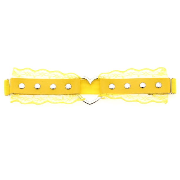 Personalidad y temperamento Sexy Hermoso Punk Encaje Cuero Muslo Anillo Forma de melocotón Forma de amor Elástico Suave Chica Liga Cinturón