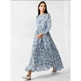 thumbnail image 4 of Printed Maxi Dress with Shirt Collar, 4 of 5