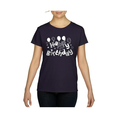 Happy Birthday Tie - Happy Birthday Gift Women's Short Sleeve T-Shirt