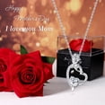 thumbnail image 2 of TURANDOSS Mothers Day Gifts for Mom from Daughter Son 925 Sterling Silver Heart Rose Birthstone Necklace Jewelry Gifts, 2 of 7
