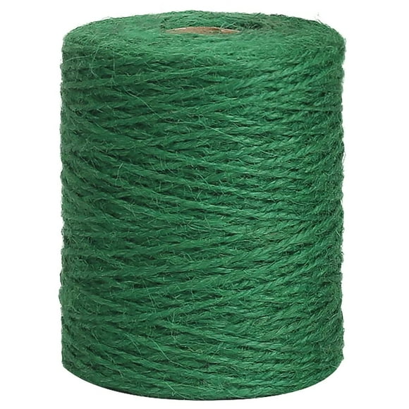 Cordel de jardín vivificante, 656 pies, 2 mm, lazos para plantas verdes, hilo de yute fuerte para plantas trepadoras, tomates, artesanías de floristería