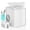 White - Small, variant on CONCETTA Countertop Ice Maker, 9pcs in 6 Mins, 26lbs/24H ,Bullet Ice Maker with Ice Scoop and Basket, White