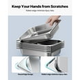thumbnail image 5 of KFFKFF 4-Pack Stainless Steel Steam Table Pans, 1/2 Size, 2.5-Inch Deep, Anti-Jam Design, Durable Catering Trays for Home, Events, Restaurants, Hotels, and Buffets, 5 of 9