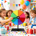 thumbnail image 5 of BESTSKY 2026 New Acrylic Turntable-Prize Wheel with Stand | Editable Rotating | Table Roulette Wheel | Empty Wheel of Fortune for Carnival Holiday Game Props for Party,School,Fair,Festival,Event, 5 of 7