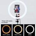thumbnail image 4 of Luz Anular LED de 12 Pulgadas TUOPODA con 3 Temperaturas de Color y 10 Niveles de Brillo, Ideal para Fotografía, Videos y Transmisiones en Vivo, Incluye Soporte para Teléfono, Sin Trípode, 4 of 7