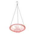 thumbnail image 2 of tredstone Birdbath Hummingbird Feeder For Birds Accessories Perches And Ladders Bird House Pink, 2 of 6