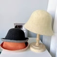 thumbnail image 2 of CoCopeaunts Wool Bucket Hat Plain Elegant Double-Sided Women Autumn Winter Warm All-Match Wear Basin Hat Lightweight Foldable, 2 of 8