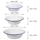 thumbnail image 3 of 3PCS Retro Style Enameled Bowls Thicken Soup Bowls Vintage Style Bowls Enamelware, 3 of 3
