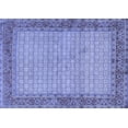 thumbnail image 1 of Ahgly Company Machine Washable Indoor Rectangle Persian Blue Traditional Area Rugs, 2' x 5', 1 of 4