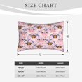 thumbnail image 4 of JUNZAN Pink Butterfly Daisy Pillow Cases Standard Size, with Envelope Closure Bed Pillow Cases(without pillow core),16"x24" inches, 4 of 5