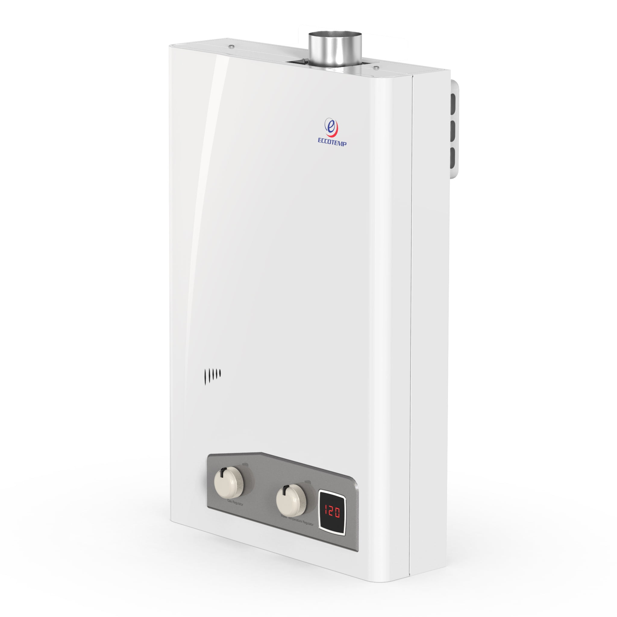 Eccotemp Indoor Home Liquid Propane Powered Tankless Hot Water Heater, White