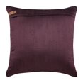 thumbnail image 2 of Cushion Cover For Couch, Paintbrush Flower - 12x12 Inches Square Decorative Throw Pillow Cover Plum Velvet Pillow Cover With Silver & Gold Zardozi Embroidery, 2 of 5