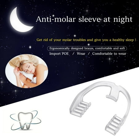Silicone Night Mouth Guard for Teeth Clenching Grinding Dental Bite Sleep (Best Bite Guard For Clenching)