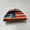 thumbnail image 4 of American Flag Hair Claw Clip Independence Day Hair Jaw Clip, Classic Vintage Patriotic Print Glossy Non-Slip Hair Holder, Strong Grip Fashion Hair Accessory for Women 4th of July Party Decor 1Pcs, 4 of 6