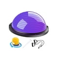 thumbnail image 4 of Pelota de equilibrio con bandas de resistencia y bomba. Pelota de entrenamiento de equilibrio hemisférica. Púrpura, 4 of 8