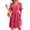 Rose Red, variant on PULLIMORE Women's Summer Dresses Casual Ruffle Sleeve V Neck Swiss Dot Mini Babydoll Dress (Green,S)