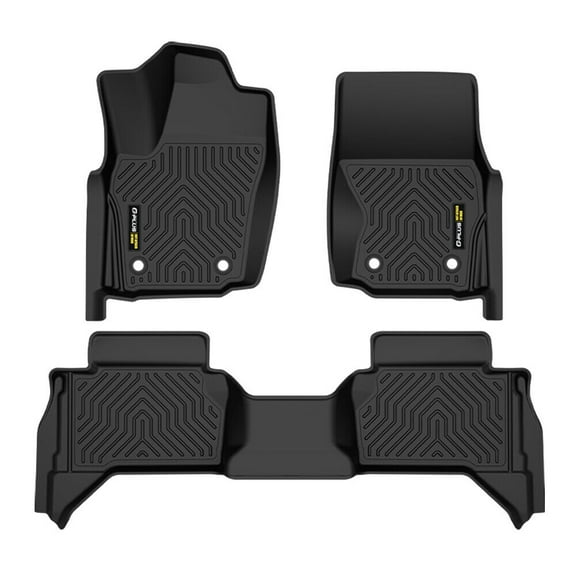 TPE Rubber Car Floor Mats Fit For 2024-25 Toyota Tacoma Double Cab All Weather