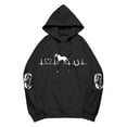 thumbnail image 4 of Hoodies For Women Heartbeat Horse Print Hoodie Cute Western Horses Pullover Fall Long Sleeve Sports Tops Soft Cozy Fabric For Horse Lovers 3Xl Womens Hoodies, 4 of 4