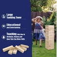 thumbnail image 3 of Fugocen Giant Tumble Tower Game for for Kids Adults Family Large Tumbling Tower 54pcs, 3 of 9