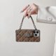 thumbnail image 2 of Funda tipo billetera para iPhone 14 Pro Max, funda tipo bandolera con correa para el cuello, bonita funda tipo cartera con tapa para tarjetas de crédito, funda de silicona suave para niñas, bolso de m, 2 of 5