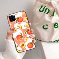 thumbnail image 1 of Para iPhone 11 14 Plus 14 Pro Max Silicona Cubierta Negro TPU Funda Teléfono Suave SL37 Peaches, 1 of 4