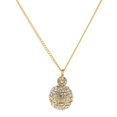 thumbnail image 2 of Crystal Rhinestone Pavimentado Falso Campana Colgante De 1.6cm / 2cm Collar De - de plata, 1.6cm Bola de oro de 16 cm, 2 of 9