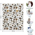 thumbnail image 4 of Butterfly Flower Leaf Pattern Blanket,Comfortable Soft Flannel Throw Blanket,All Season,Warm Lightweight Blankets for Sofa Bed Couch Living Room Chair,30"x40", 4 of 4
