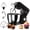 Black, variant on Compact Stand Mixer 11.8"Dx6.9"Wx10.4"H - 8-Speed 380W Tilt-Head with 4.76 Qt Stainless Steel Bowl, Egg Whisk, Dough Hook, Flat Beater for Baking Pizza Smoothie Milkshake, Electric Kitchen Mixer Gift