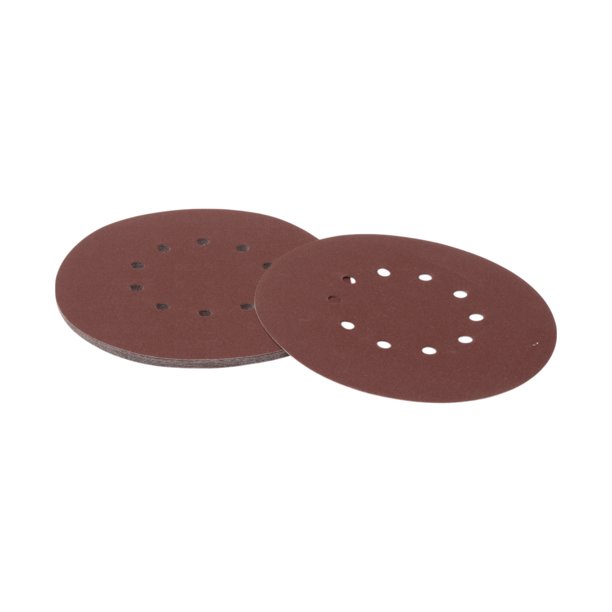 Hojas de lijado de gancho y lazo Unique Bargains 225x225mm rojas 10 piezas 320 grano, molienda y pulido eficientes para la fabricación y reparación de automóviles y trabajos en madera