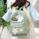 thumbnail image 3 of Mochila Y2K DQrwqpou para Mujer Bolsas Estéticas Patrón de Estrella Verde, 3 of 8