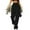 Black, variant on Women's High Waisted Cargo Pants, Loose Fit Wide Leg Casual Trousers with Pockets for Streetwear and Daily Outfits