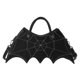 thumbnail image 1 of Bolso De Hombro Negro Estilo Punk Para Niña, Bandolera De Cuero Pu Para Mujer, Bolsos De Murciélago, Bolso De Mano Para Niña Guardurnaity AP005878-00, 1 of 6