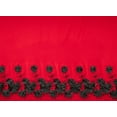 thumbnail image 2 of Zelouf Starfield 3D Flower Single Border Emb Scuba Crepe  , Sewing, DIY, Crafts Fabric by the Yard, Red/black, 10 Yard, 2 of 2