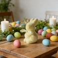thumbnail image 6 of Easter Bunny Decor Set (1-3PC), Flocked Rabbit Figurines with Moss Texture & Bowties, Cute Furry Statues for Outdoor Garden Party, Table Centerpieces, and Spring Holiday Home Decoration, 6 of 9