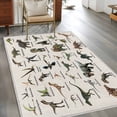 thumbnail image 2 of Dinosaurs Area Rugs 3'x5', Washable Small Throw Rugs for Living Room Bedroom, Natural Primitive Wild Animals Beige Indoor Outdoor Rug Non-Slip Low Pile Carpet Runner Reversible Floor Mats, 2 of 8