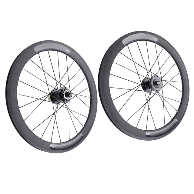 Ensemble de Roues avant Arrière de Vélo, Ensemble de Roues de Vélo Pliantes Robustes et Stables Roulements Entretien Facile 20 Pouces pour Remplacement