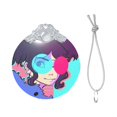 thumbnail image 3 of Gorillaz Christmas Ornament Glass Round Pendant Christmas Hanging Decor Ornament Holiday Xmas Decorations Christmas Tree Ornaments Silver, 3 of 8