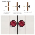 thumbnail image 4 of 4 Pcs Butterfly Knobs for Kitchen Cabinet Cupboard Dresser Bookcase Drawer Pulls Handles Round Home Decor, 4 of 5