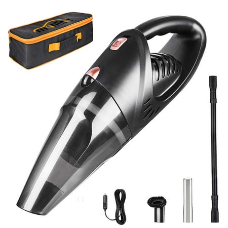 Car Vacuum Cleaner Portable Handheld, DC 12 Volt Wet and Dry Mini Vacuum Cleaner Low Voice for Car with Stronger Suction with Carrying Bag with HEPA Filter 16.4ft