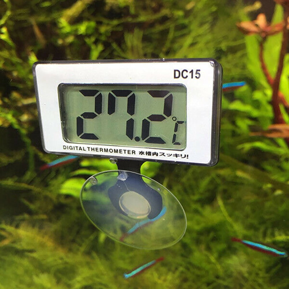 Lcd Digital Aquarium Thermometer, Fish Tank Thermometer With  Water-resistant Sensor Probe And Suction Cup For Reptile, Turtle  Incubators, Terrarium Water Thermometer - Temu
