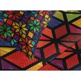 thumbnail image 4 of Ambesonne Geometric Quilted Bedspread Set 2 Pcs, Window Glass Pattern, Twin Size, Multicolor, 4 of 5