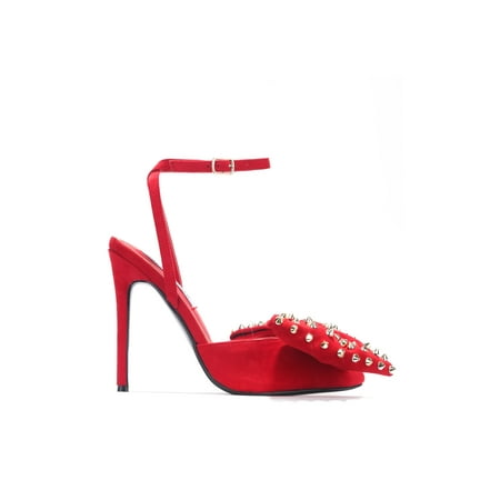 

FALINE CROSSING YOU HEELED SANDALS-RED