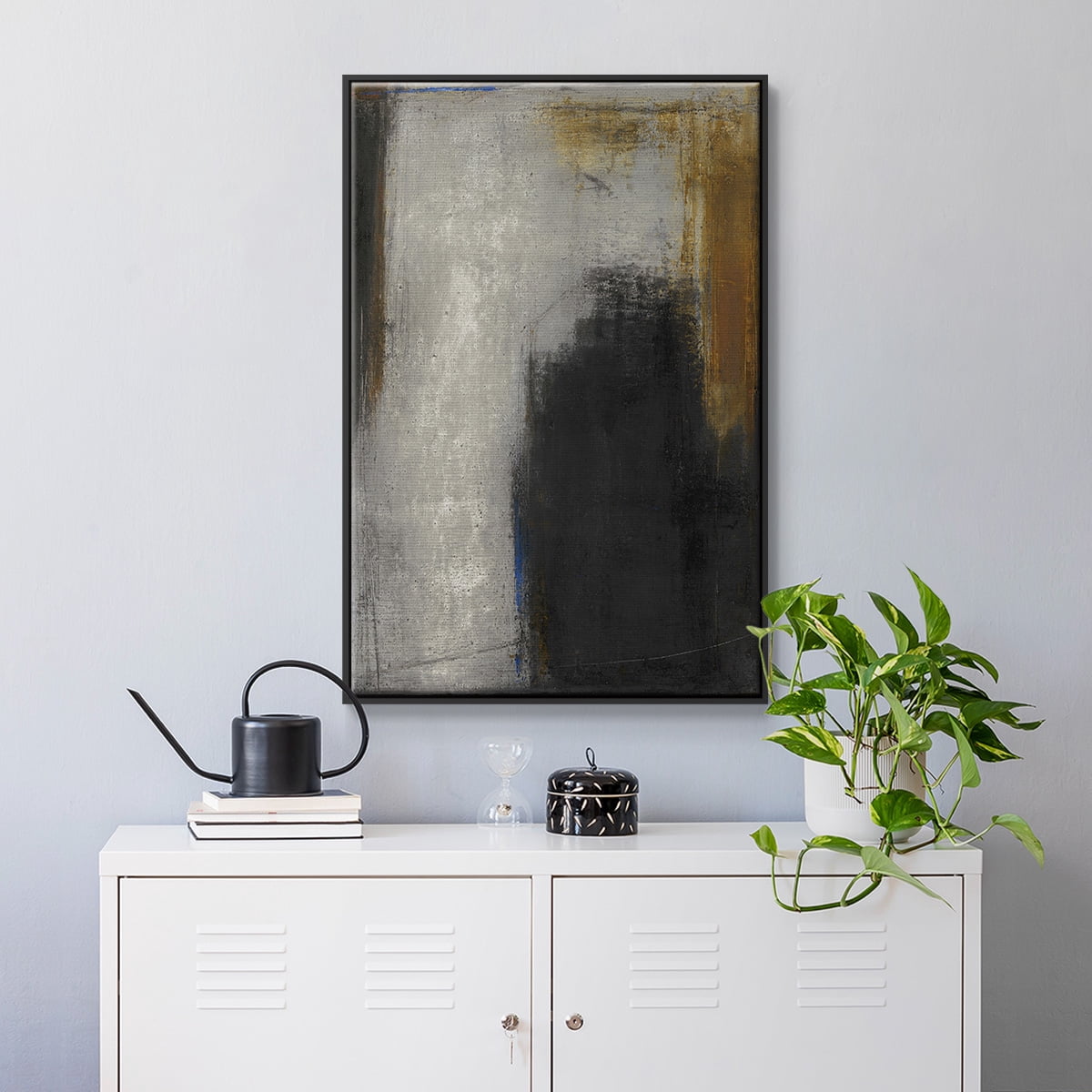 On My Way to Lately Framed Premium Gallery Wrapped Canvas - Ready to Hang - 27 x 41 - Black Floating Frame