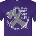thumbnail image 4 of Inktastic Love, Care, Cure Parkinson's Awareness with Gray Ribbon T-Shirt, 4 of 5