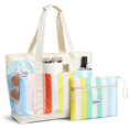 thumbnail image 1 of Bolsa de playa G4Free impermeable con rayas arcoíris 55x17x37 cm, 1 of 7