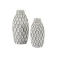 thumbnail image 1 of Ashley Meubles Signature Design - Set de 2 Vases Dionna - Contemporain - Blanc/marron, 1 of 2