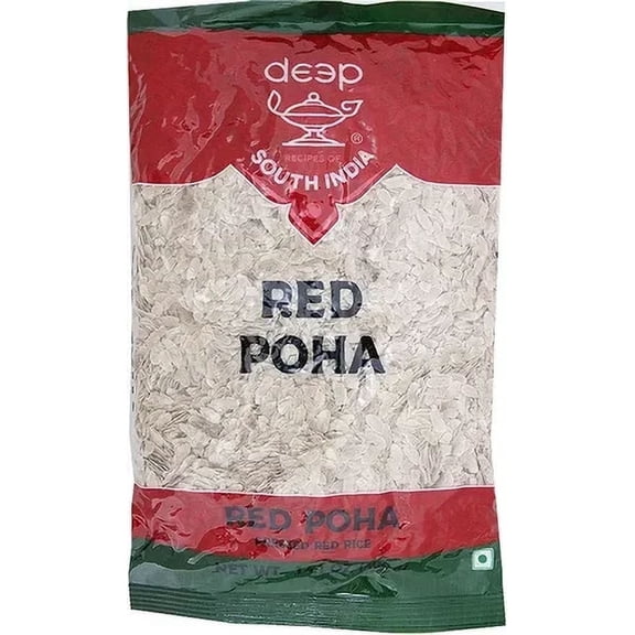 Deep South India Red Rice Poha (Aval) 14 oz bag Pack of 2
