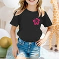 thumbnail image 5 of Godom Girls' Short Sleeve Tee Graphic Cotton Girls Summer Tops, 5 of 7